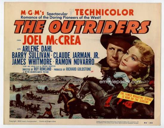 CineScope - Affiche - Le Convoi maudit - The Outriders - 1950