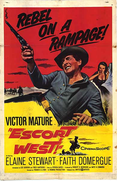 CineScope - Affiche - Escorte pour l'Oregon - Escort West - 1958