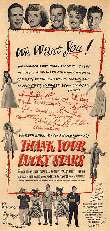 CineScope - Affiche -  - Thank Your Lucky Stars - 1943