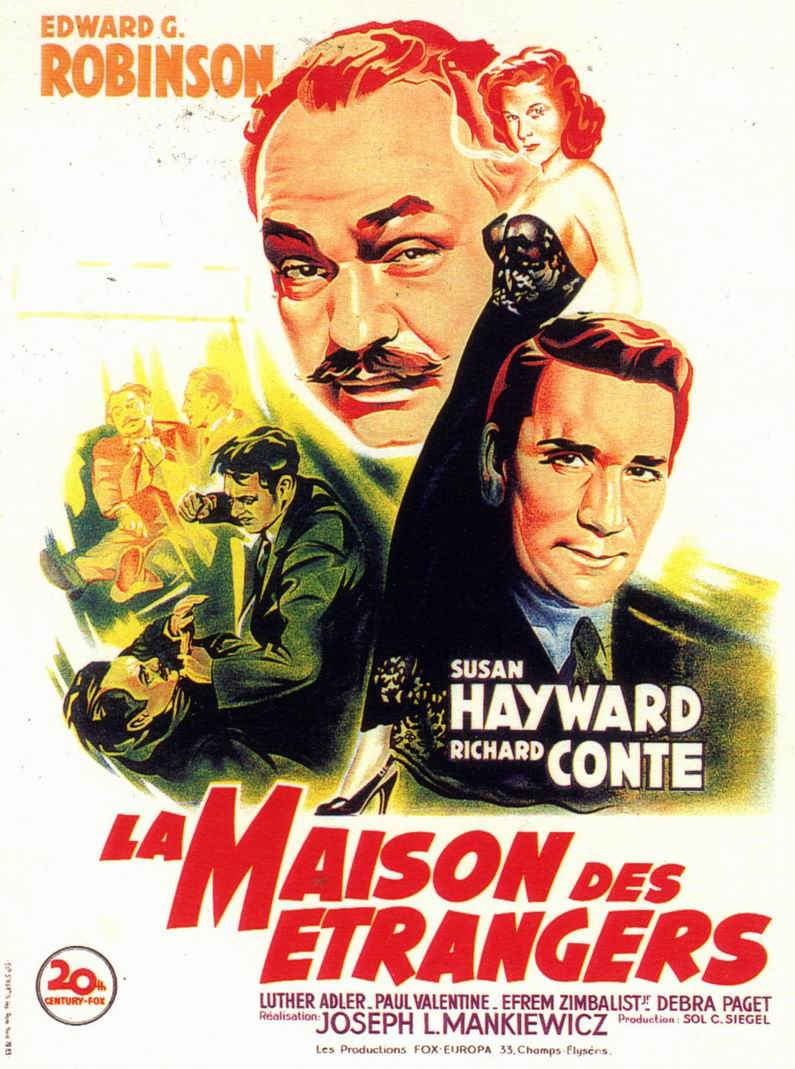 CineScope - Affiche - La maison des étrangers - House of Strangers - 1949