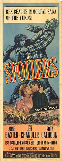 CineScope - Affiche - Les Forbans - The Spoilers - 1955