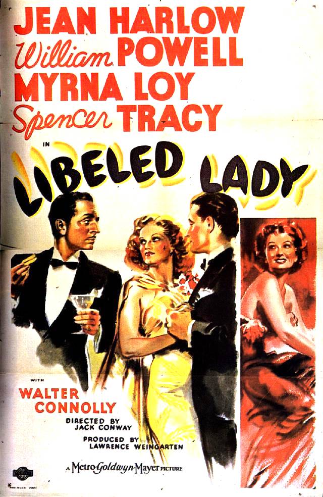 CineScope - Affiche - Une Fine Mouche - Libeled Lady - 1936
