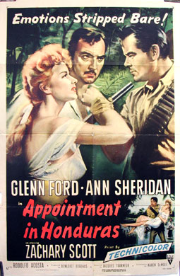 CineScope - Affiche - Les Révoltés de la Claire-Louise - Appointment in Honduras - 1953