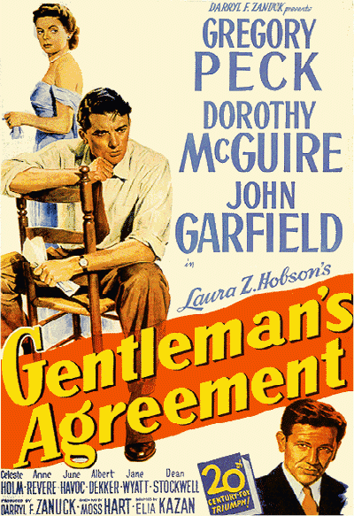 CineScope - Affiche - Le Mur Invisible - Gentleman's Agreement - 1947 CineScope - Affiche - Le Mur Invisible - Gentleman's Agreement - 1947