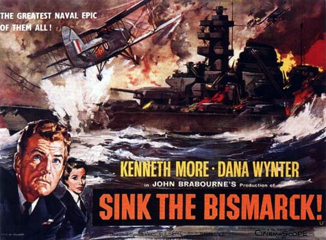 CineScope - Affiche - Coulez le Bismarck! - Sink the Bismarck! - 1960