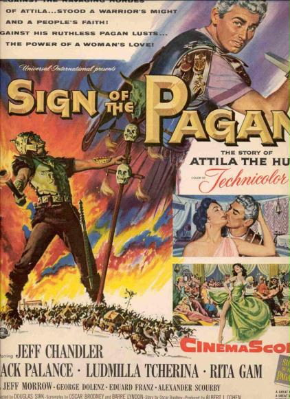 CineScope - Affiche - Le Signe du païen - Sign of the Pagan - 1954