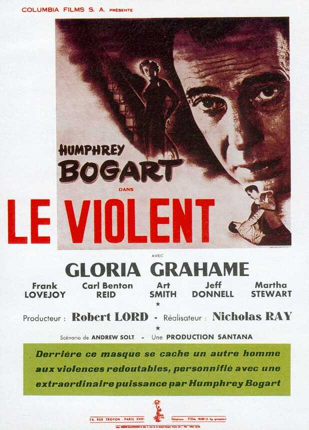 CineScope - Affiche - Le Violent - In a Lonely Place - 1950