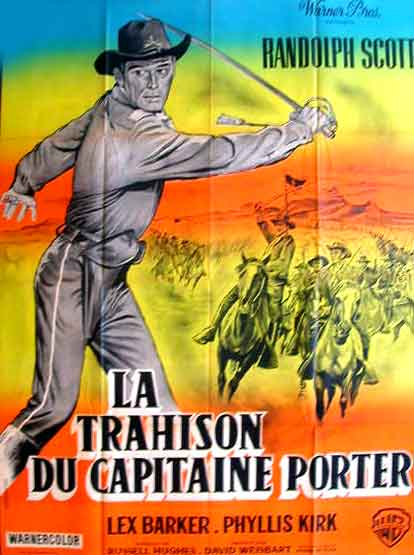CineScope - Affiche - La Trahison du Capitaine Porter - Thunder Over the Plains - 1953