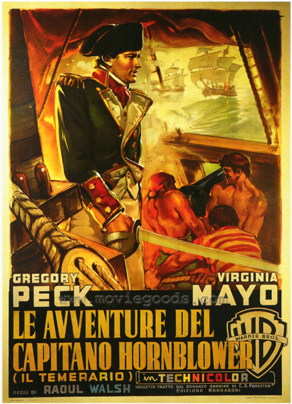 CineScope - Affiche - Capitaine sans peur - Captain Horatio Hornblower R.N. - 1951 CineScope - Affiche - Capitaine sans peur - Captain Horatio Hornblower R.N. - 1951