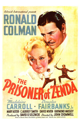 CineScope - Affiche - Le Prisonnier de Zenda - The Prisoner of Zenda - 1937