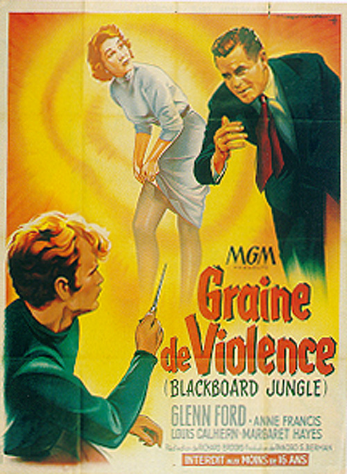 CineScope - Affiche - Graine de violence - Blackboard jungle - 1955