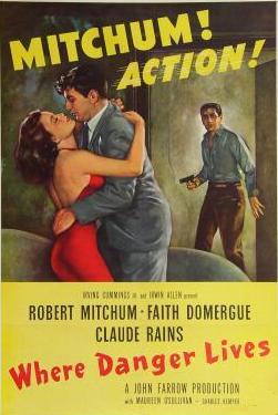 CineScope - Affiche - Voyage sans retour - Where Danger Lives - 1950