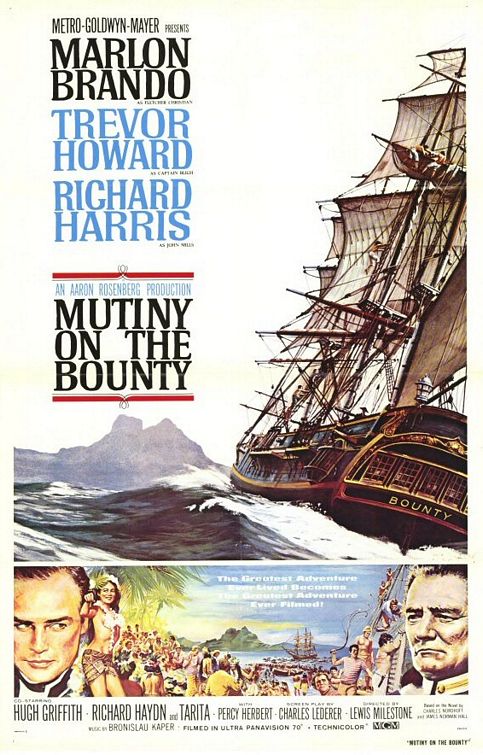 CineScope - Affiche - Les révoltés du Bounty - Mutiny on the Bounty - 1962