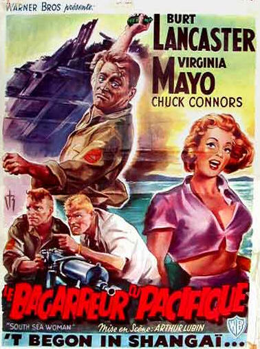 CineScope - Affiche - Le bagarreur du Pacifique - South sea woman - 1953