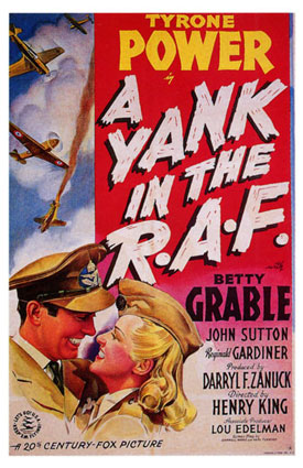 CineScope - Affiche - Un Yankee dans la RAF - A Yank in the RAF - 1941 CineScope - Affiche - Un Yankee dans la RAF - A Yank in the RAF - 1941